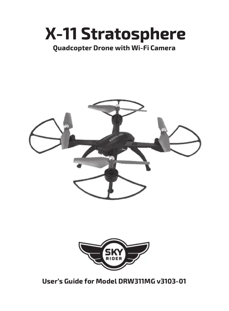 Page n°1 - Manuel utilisateur Sky Rider X-11 Stratosphere