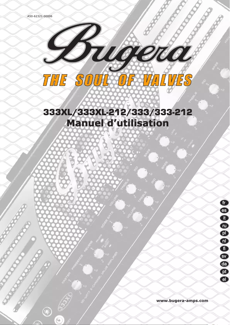 Page n°1 - Manuel utilisateur Bugera 333-212