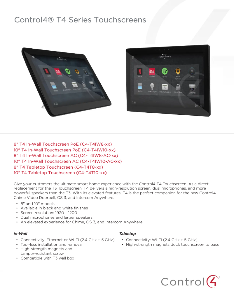 Image de la première page du manuel de l'appareil C4-T4T10