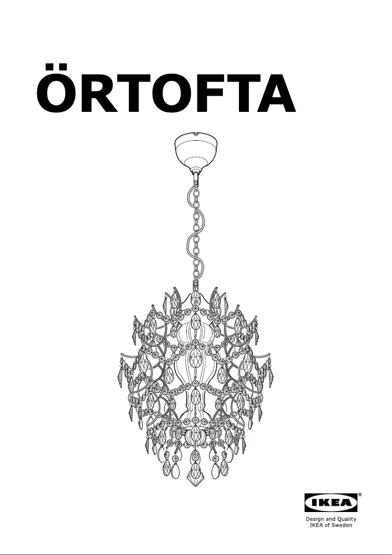 Page 1 de la notice Mode d'emploi Ikea ORTOFTA