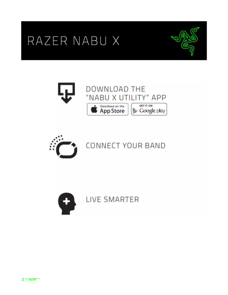 Page n°1 - Manuel utilisateur Razer Nabu X