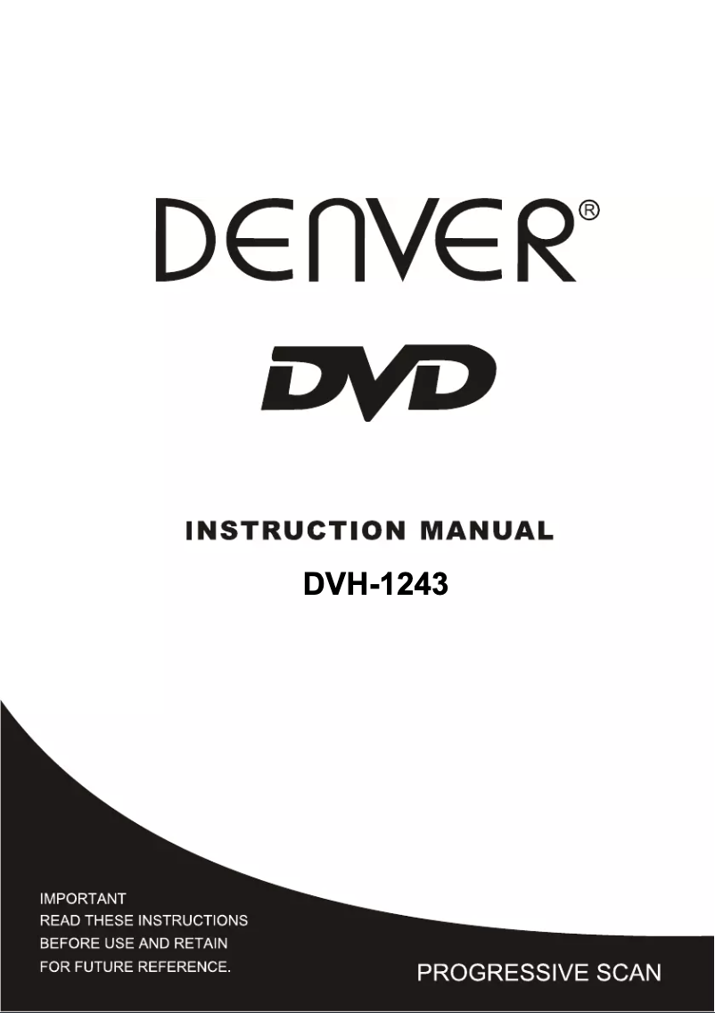 Page n°1 - Manuel utilisateur Denver DVH-1243