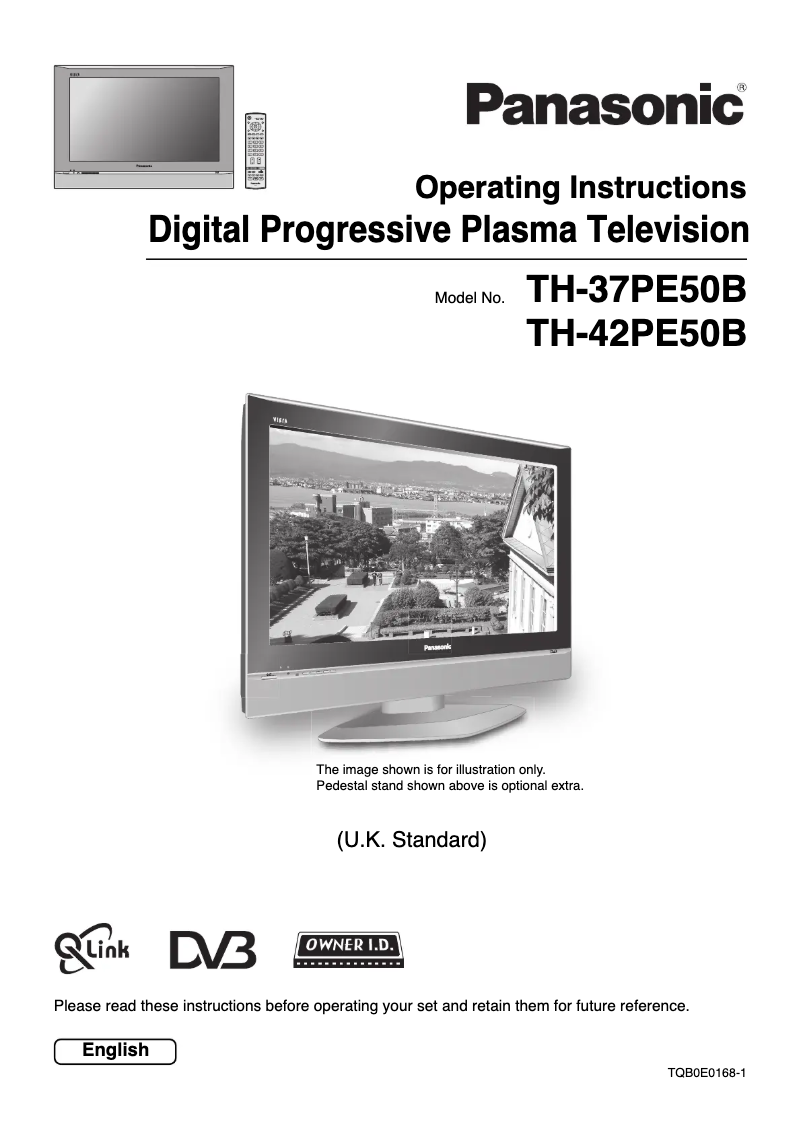 Page 1 de la notice Manuel utilisateur Panasonic TH-42PE50B