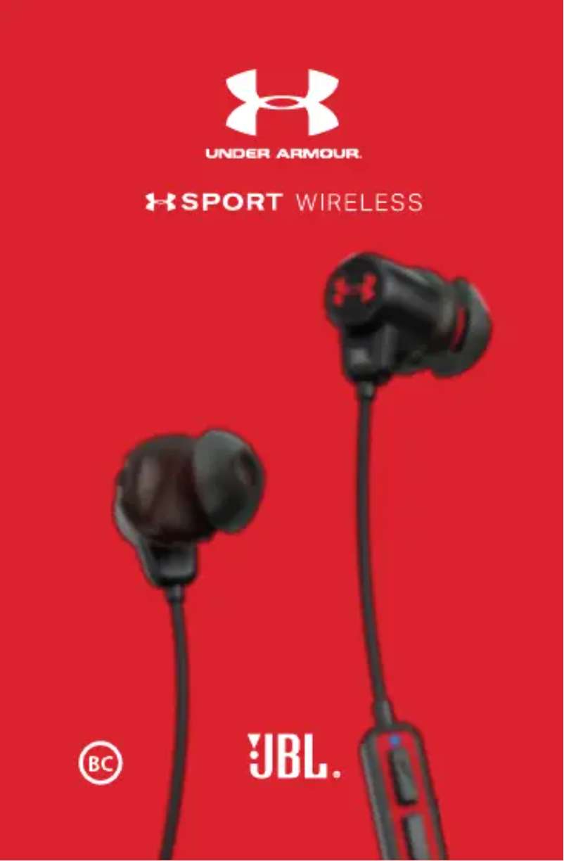 Page 1 de la notice Manuel utilisateur JBL Under Armour Sport Wireless