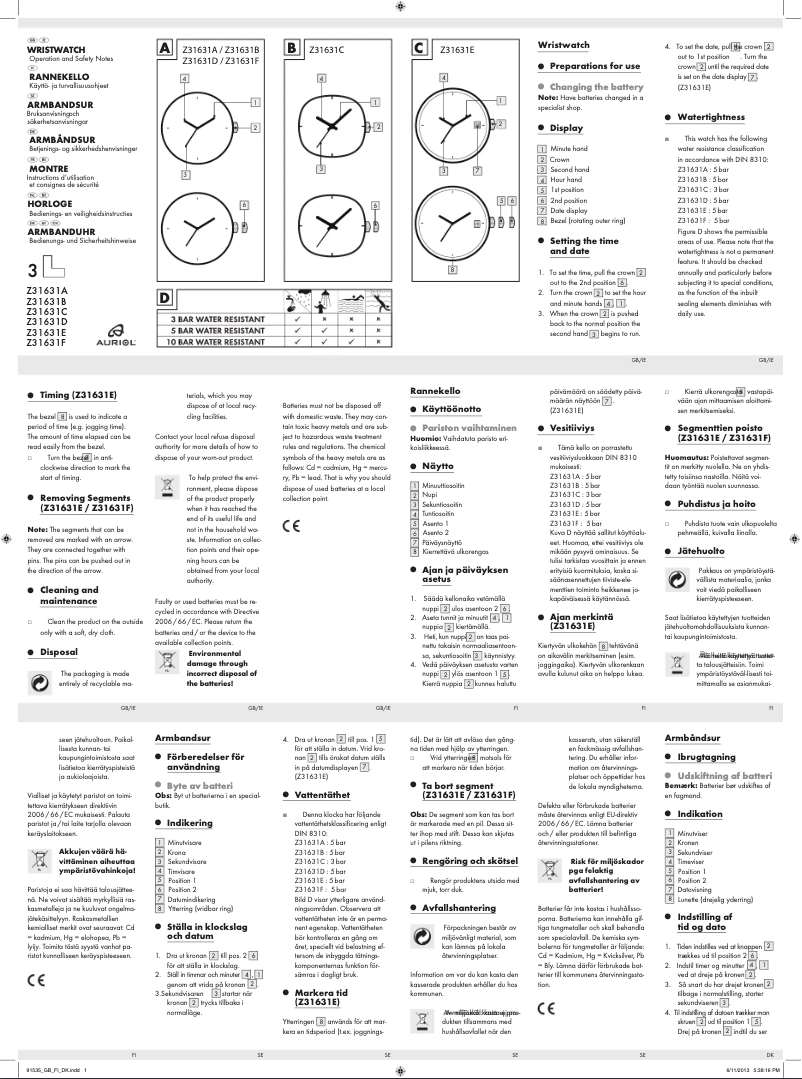 Imagen de la primera página del manual del dispositivo IAN 91535