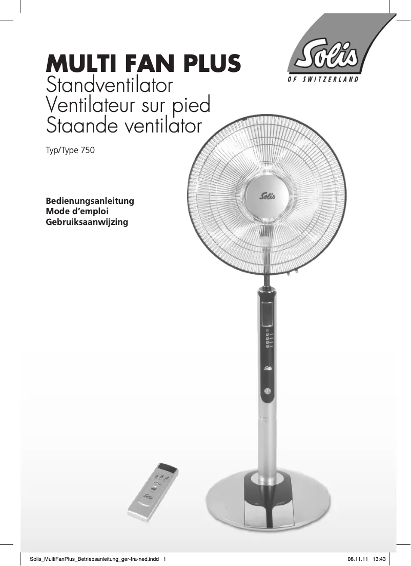 Page 1 de la notice Manuel utilisateur Solis Multi Fan Plus 750