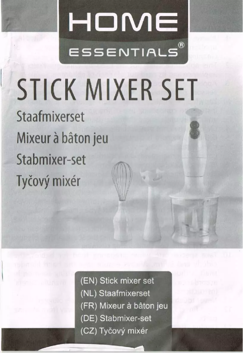 Page n°1 - Manuel utilisateur Home Essentials 748953