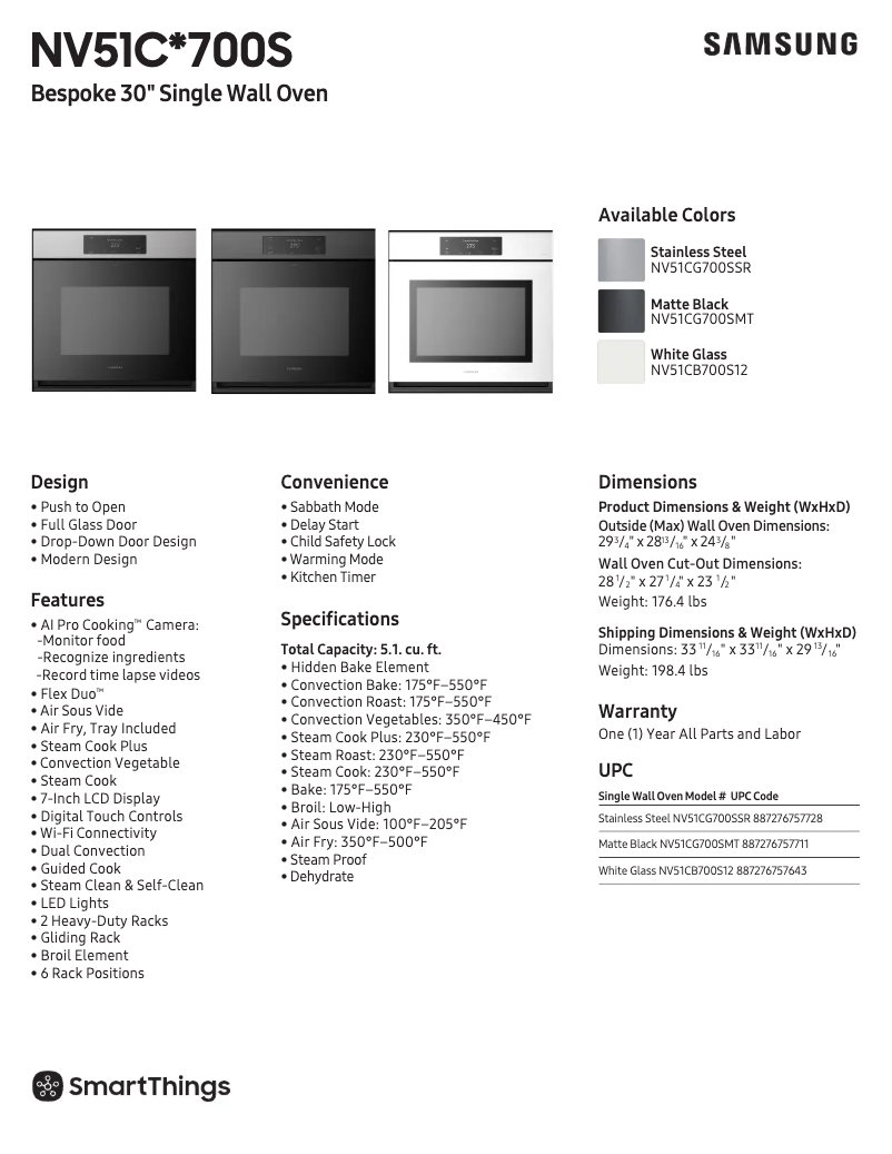 Página 1 del manual Ficha técnica Samsung NV51CB700S12