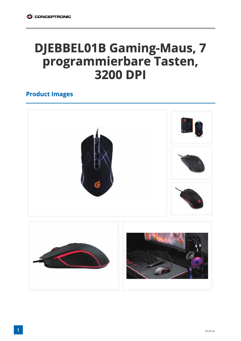 Page n°1 - Manuel utilisateur Conceptronic DJEBBEL01B