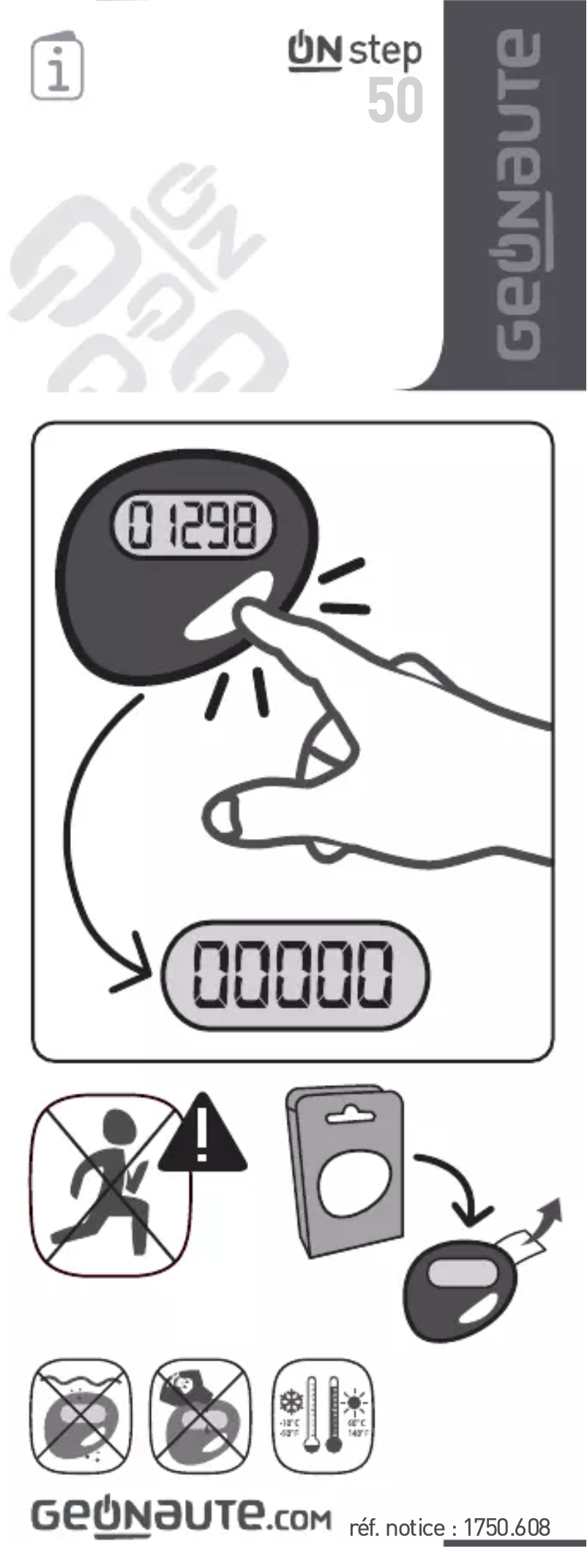 Image de la première page du manuel de l'appareil ONstep 50