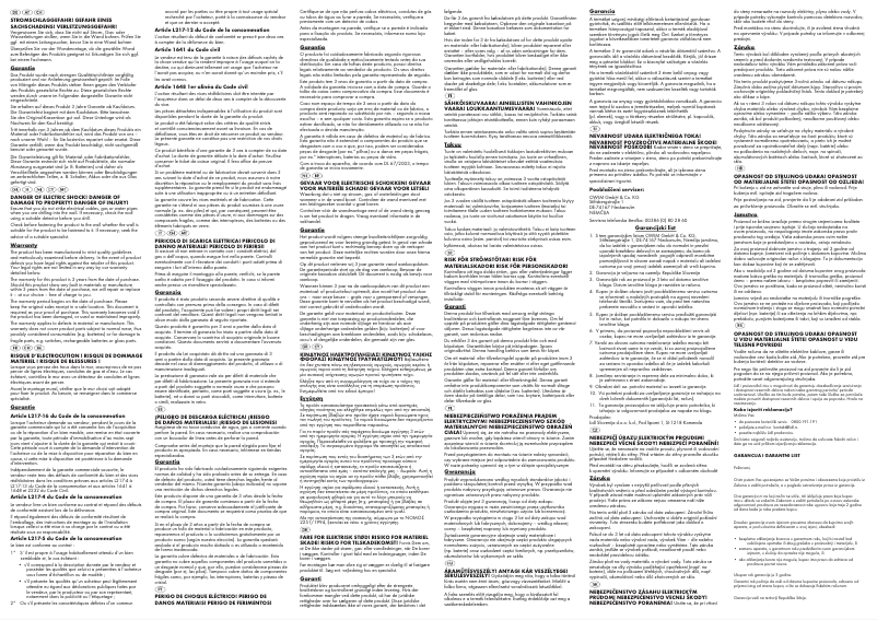 Image de la première page du manuel de l'appareil HG00544B