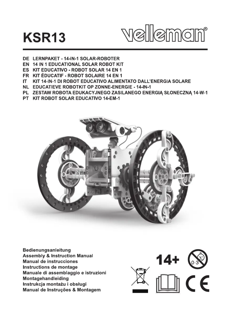 Página 1 del manual Instrucciones / montaje Velleman KSR13