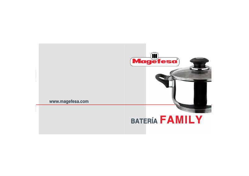 Page n°1 - Manuel utilisateur Magefesa Family 10