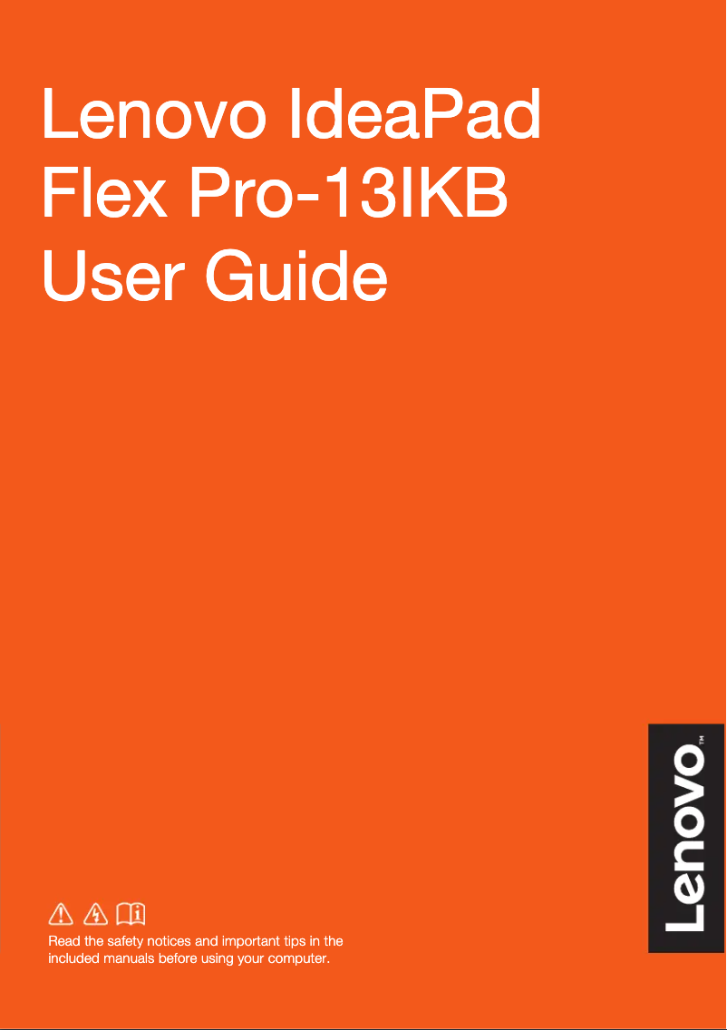 Page n°1 - Manuel utilisateur Lenovo IdeaPad Flex Pro