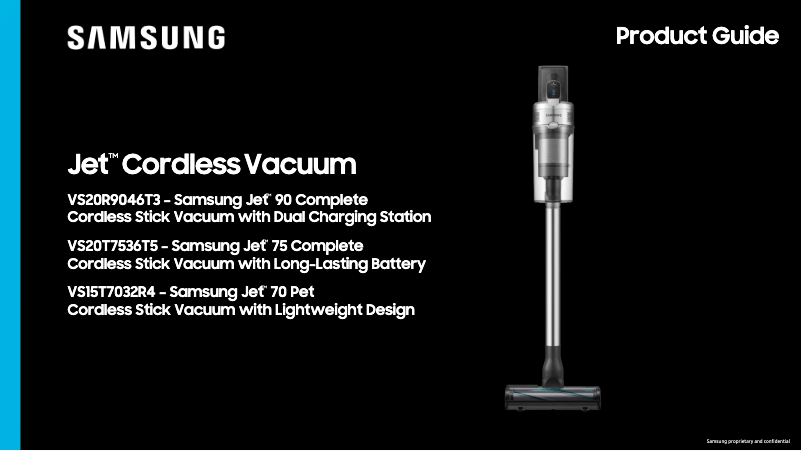 Page n°1 - Brochure Samsung VS20R9046T3