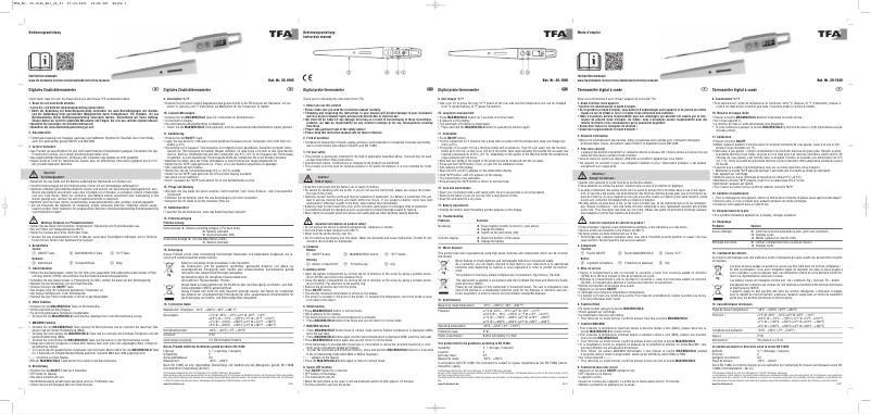 Page n°1 - Manuel utilisateur TFA 30.1040