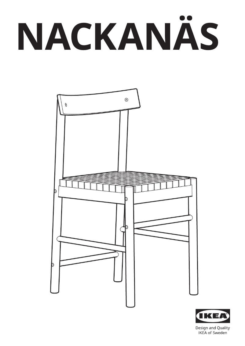 Page 1 de la notice Manuel utilisateur Ikea NACKANÄS 705.180.61