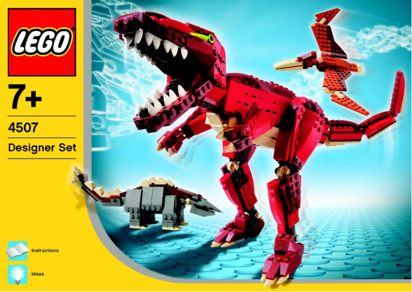 Page 1 de la notice Manuel utilisateur Lego Prehistoric Creatures