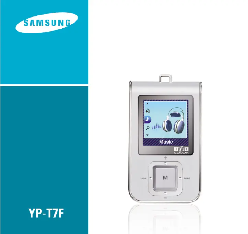 Page n°1 - Manuel utilisateur Samsung YP-T7FX