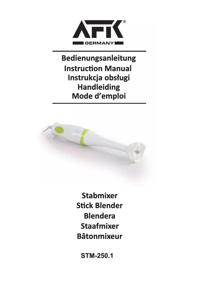 Page 1 de la notice Manuel utilisateur AFK STM-250.1