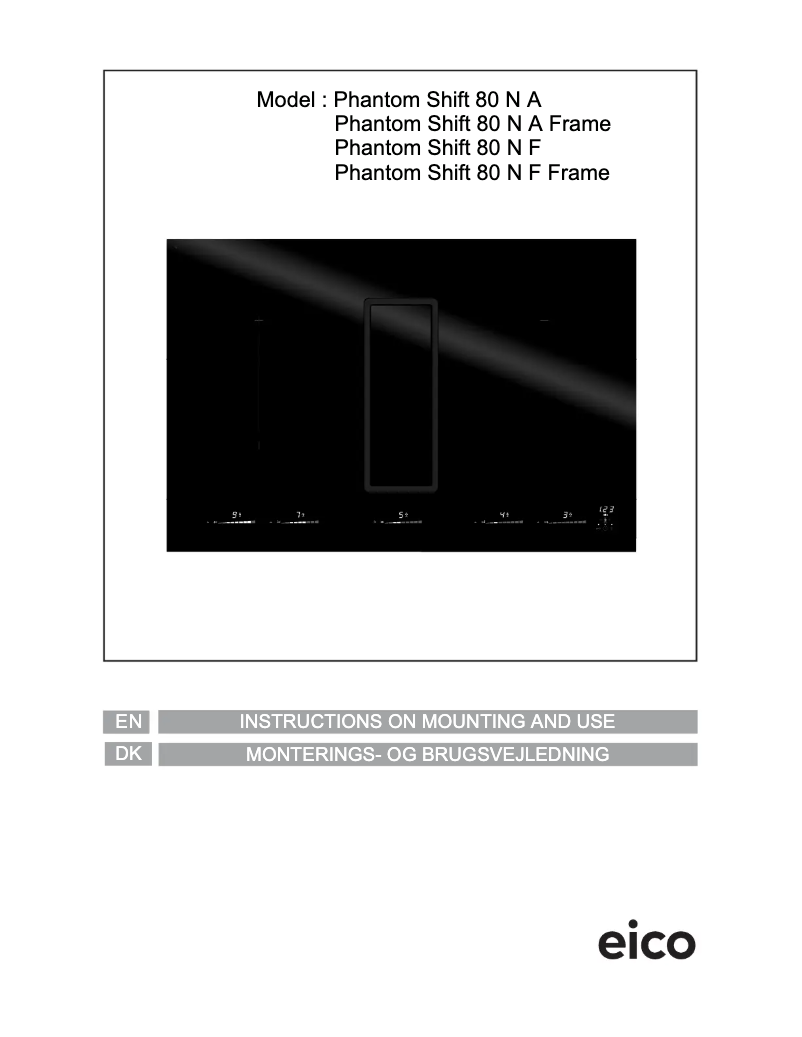 Image de la première page du manuel de l'appareil Phantom Shift 80 N A