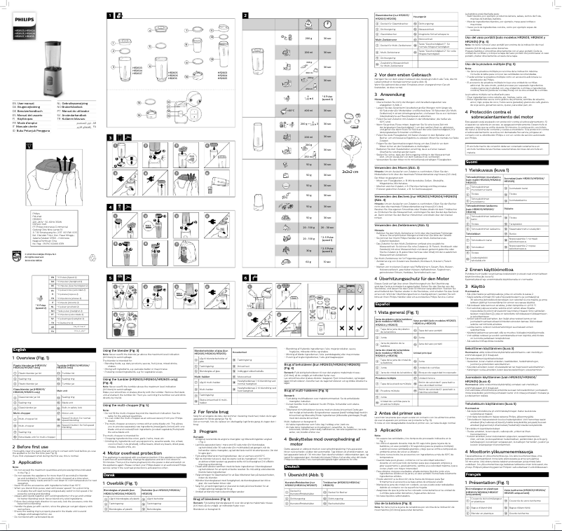 Page n°1 - Manuel utilisateur Philips Daily Collection HR2607