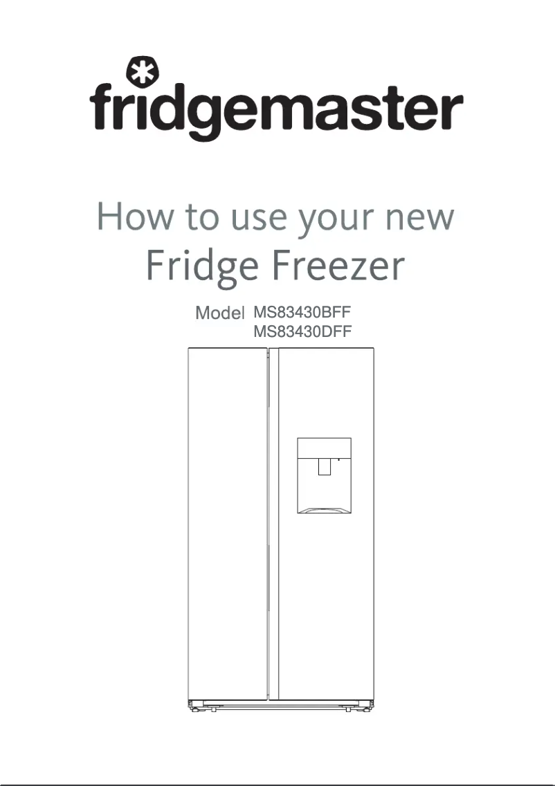 Image de la première page du manuel de l'appareil MS83430DFF