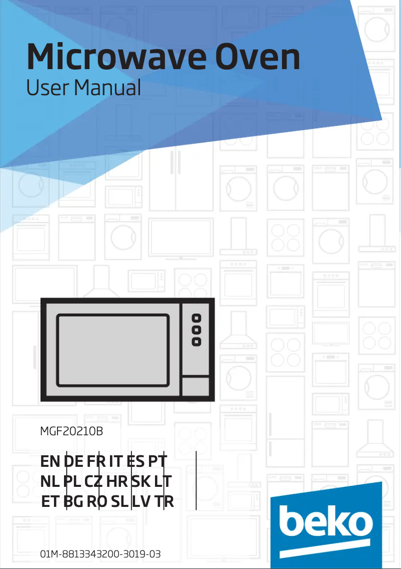 Image de la première page du manuel de l'appareil MGF20210X