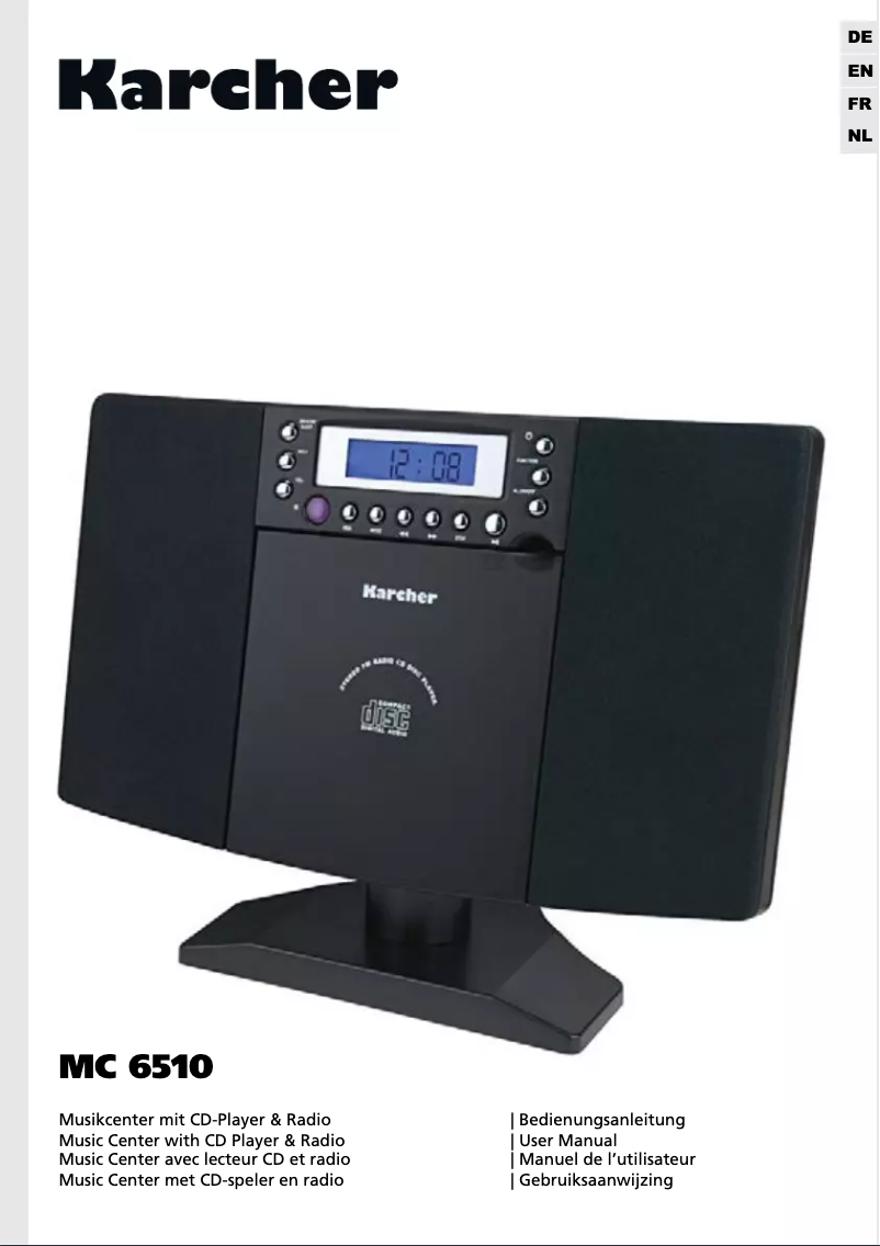Página 1 del manual Manual de usuario Karcher Audio MC 6510