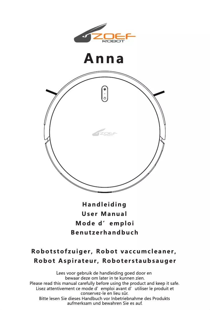 Image de la première page du manuel de l'appareil Anna AS20Z