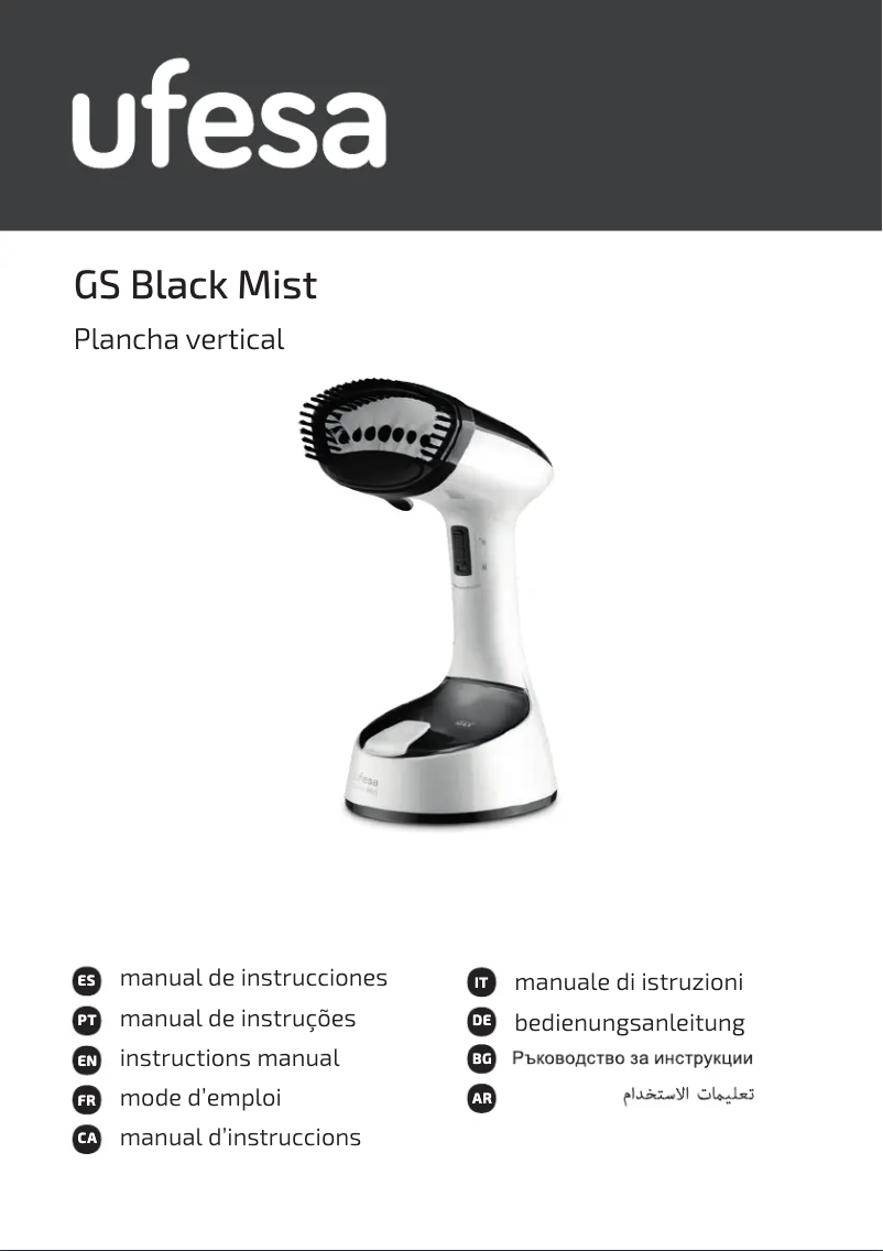 Page 1 de la notice Manuel utilisateur Ufesa Black Mist