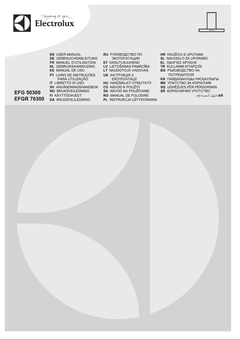 Page n°1 - Manuel utilisateur Electrolux EFGR70300X