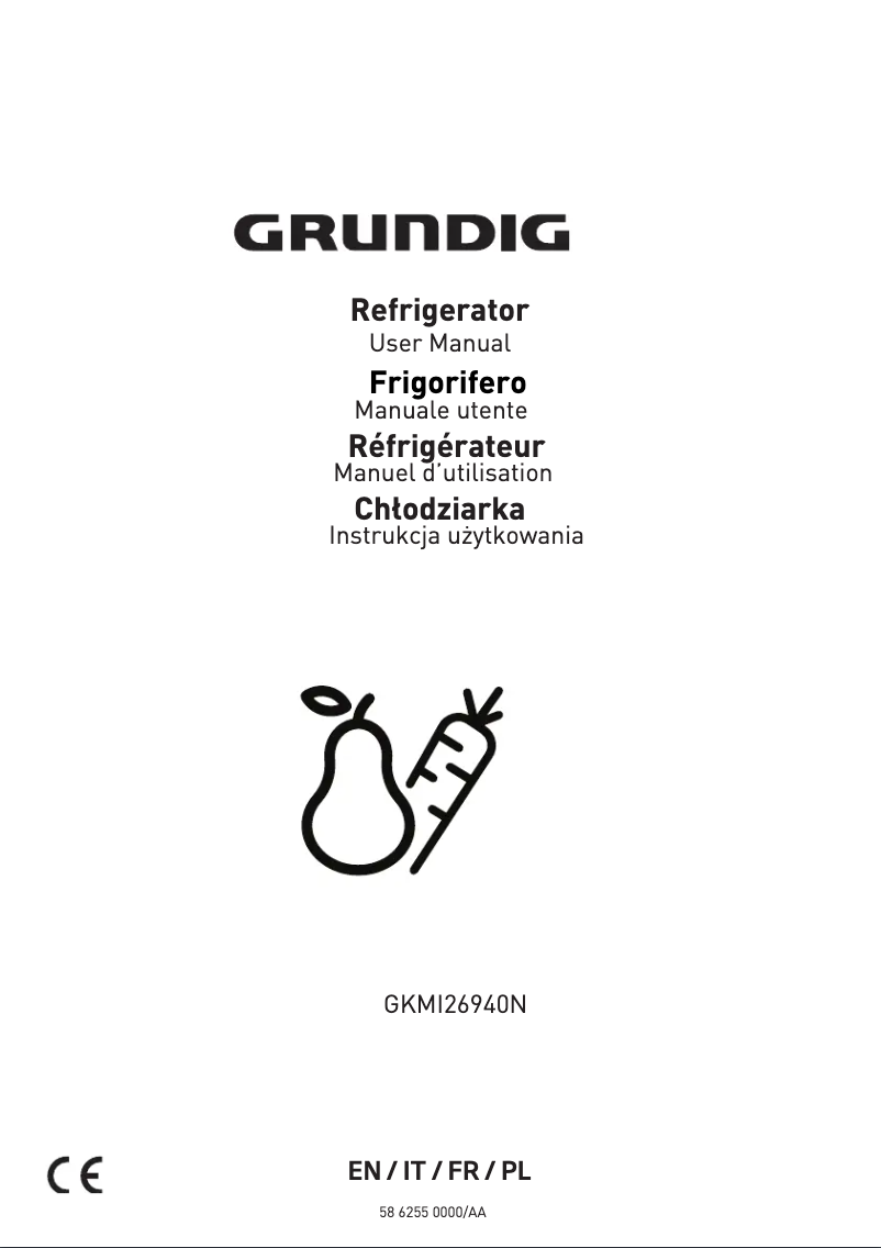Page n°1 - Manuel utilisateur Grundig GKMI26940N