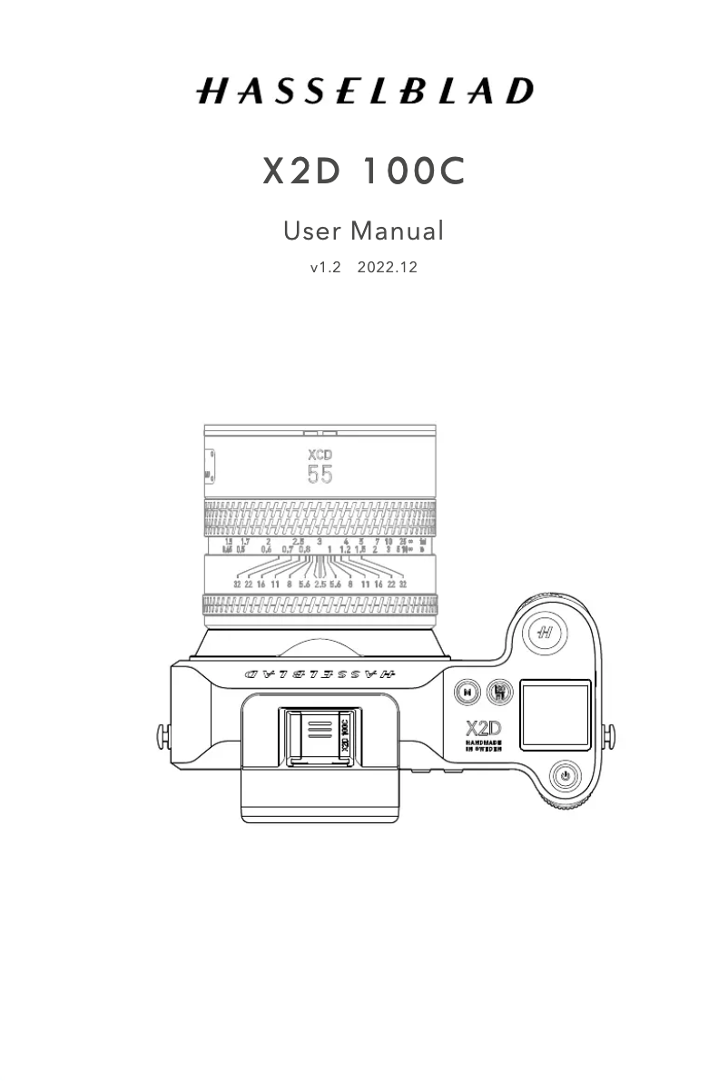 Page n°1 - Manuel utilisateur Hasselblad X2D 100C