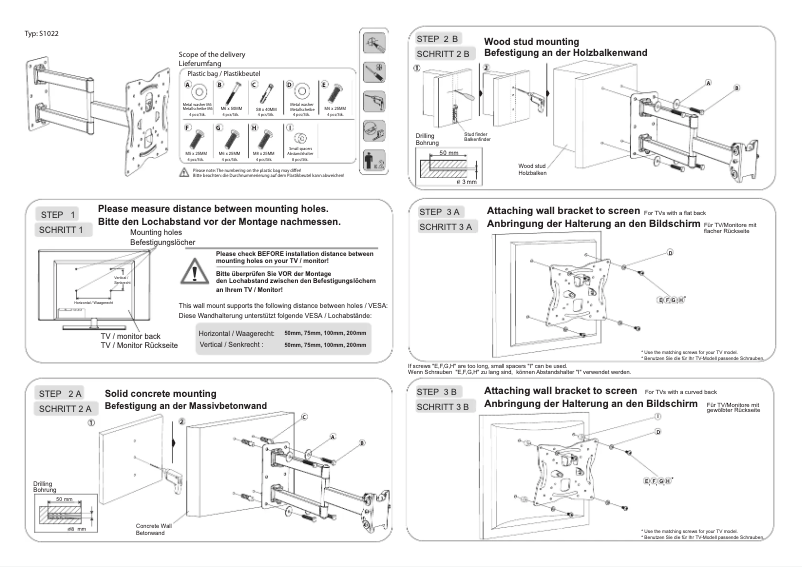 Page 1 de la notice Manuel utilisateur Ricoo S1022