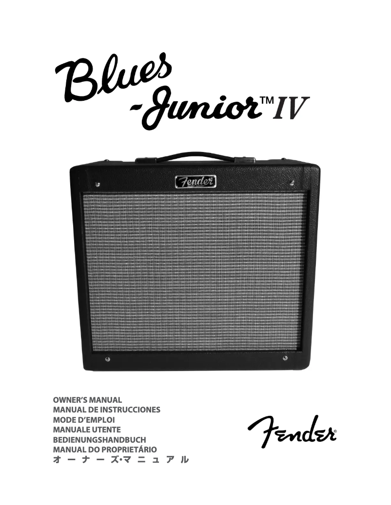Imagen de la primera página del manual del dispositivo Blues Junior IV