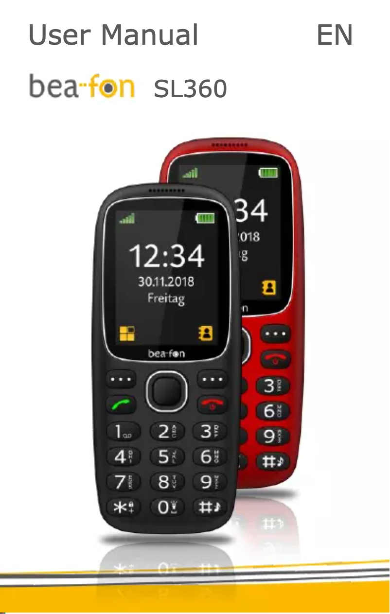 Page 1 de la notice Manuel utilisateur Bea-fon SL360