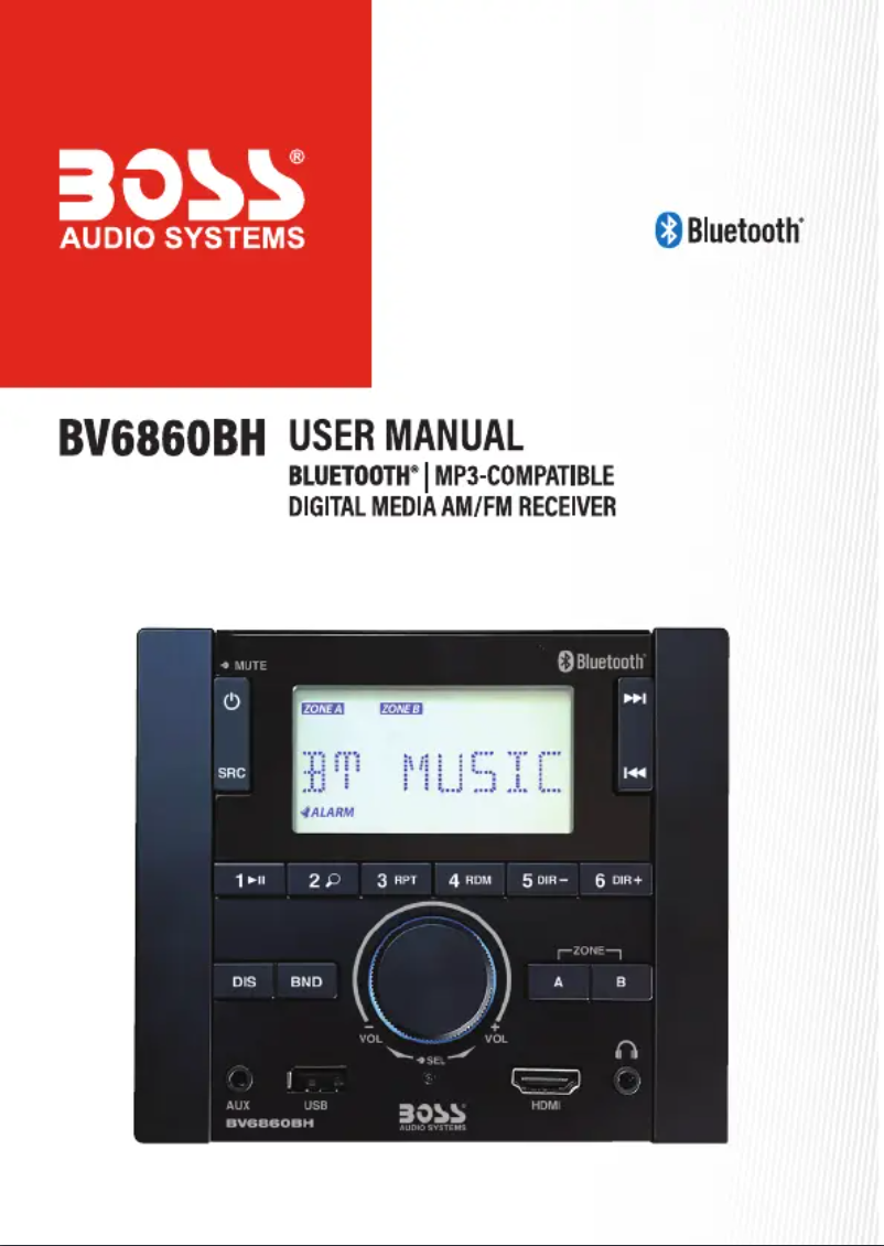 Page n°1 - Manuel utilisateur Boss BV6860BH