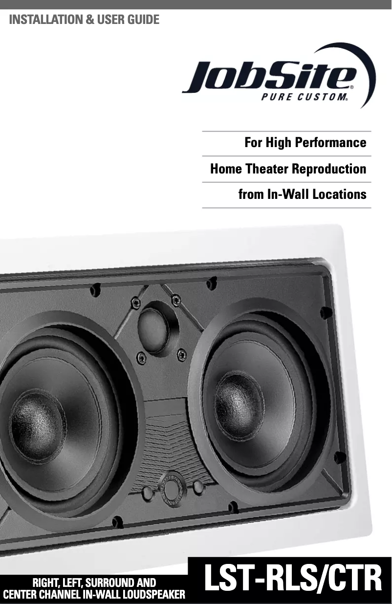 Image de la première page du manuel de l'appareil LST-RLS