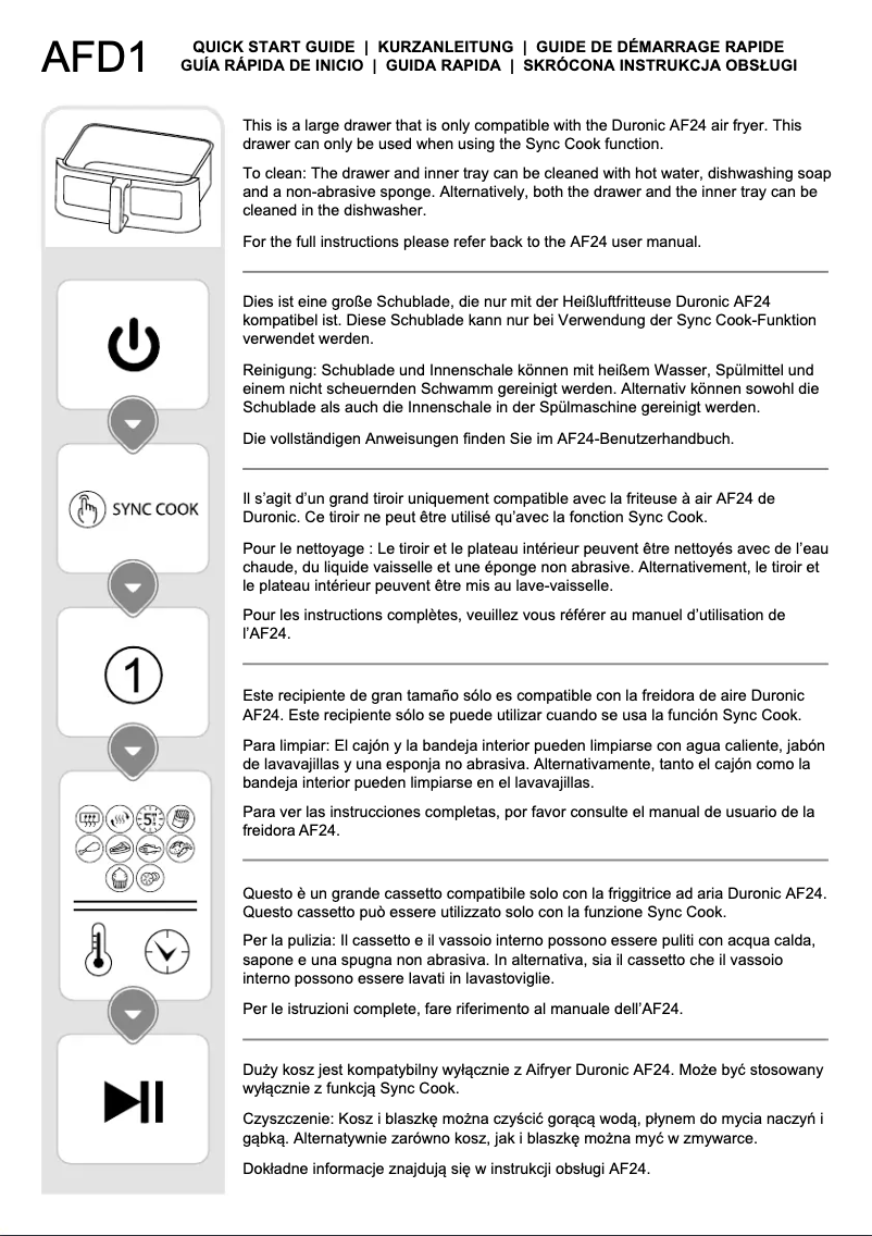 Page 1 de la notice Manuel utilisateur Duronic AFD1