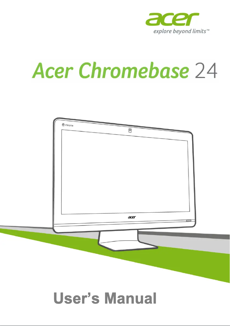 Image de la première page du manuel de l'appareil Chromebase CA24I Touch