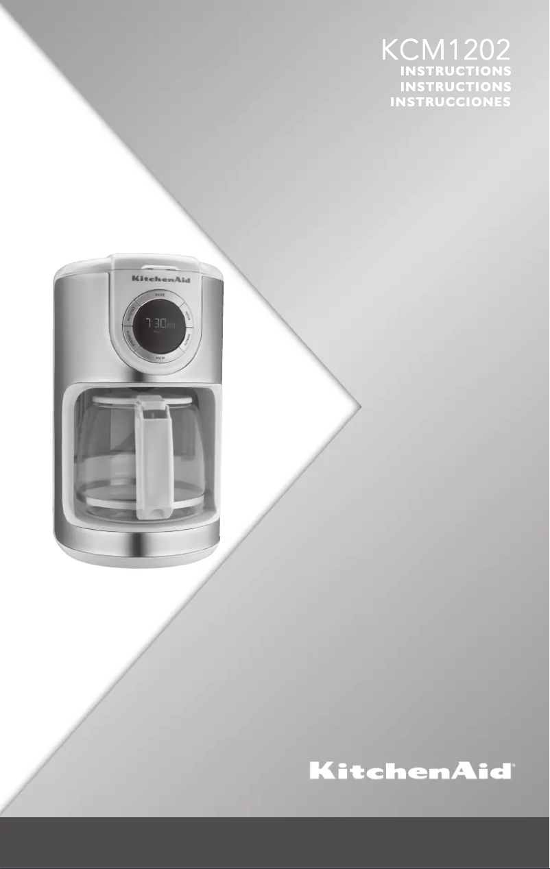 Page n°1 - Manuel utilisateur KitchenAid KCM1202WH