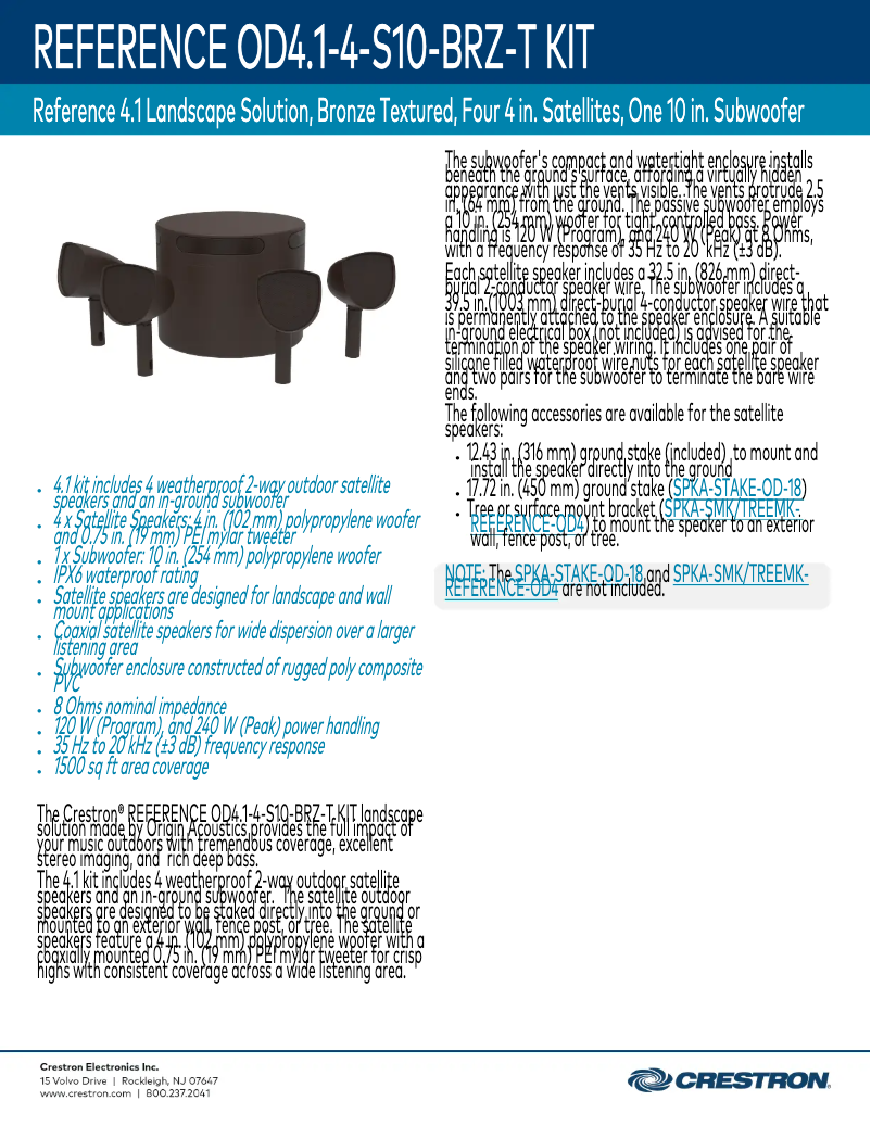 Image de la première page du manuel de l'appareil OD4.1-4-S10-BRZ-T KIT