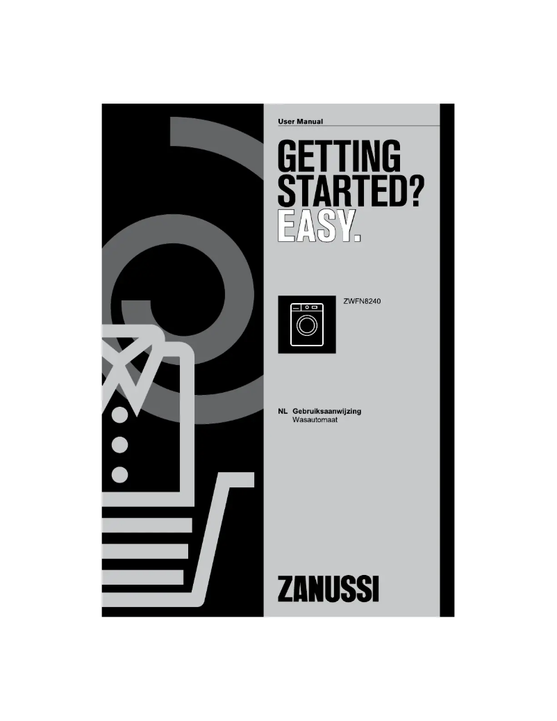 Page 1 de la notice Manuel utilisateur Zanussi ZWFN8240