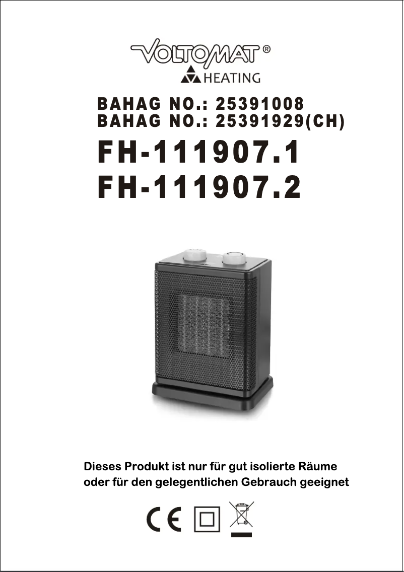 Image de la première page du manuel de l'appareil FH-111907.1