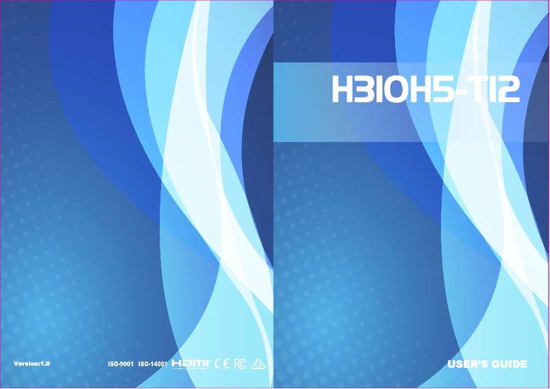 Page n°1 - Manuel utilisateur ECS H310H5-TI2