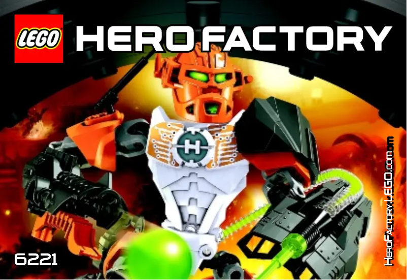 Page n°1 - Manuel utilisateur Lego Hero Factory 6221
