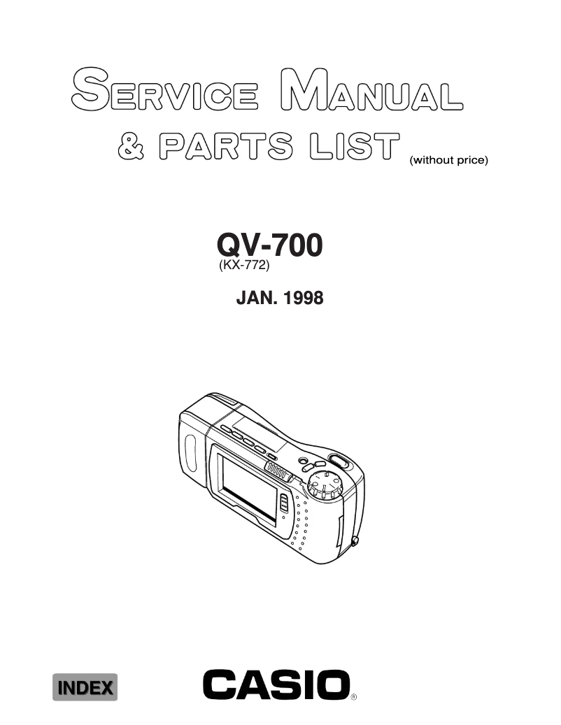 Page n°1 - Manuel utilisateur Casio QV-700