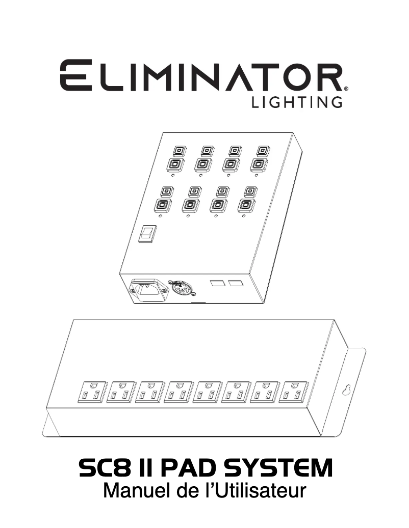 Page n°1 - Manuel utilisateur Eliminator Lighting SC8 II PAD SYSTEM