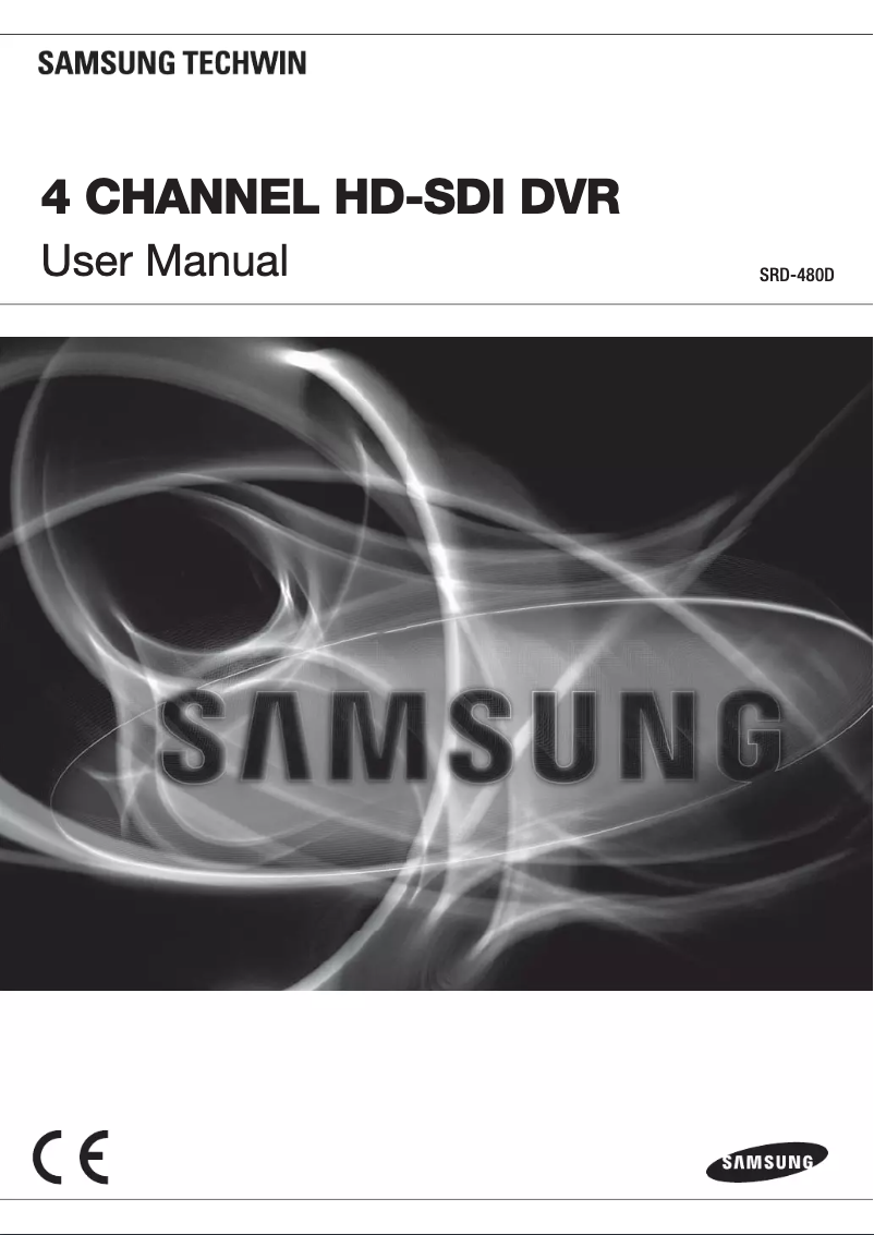 Page n°1 - Manuel utilisateur Hanwha SRD-480D